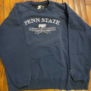 Starter Penn State University Crewneck Sweatshirt Mens XXL Embroidered